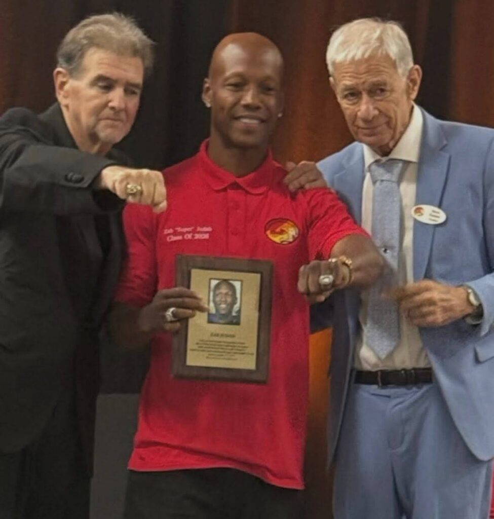 L-R - Bob Alexander, 2026 Inductee Zab Judah, and Steve Canton.